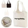 Eco Friendly Cotton Canvas Tote Bag with Long Handles | https://www.bestnamebadges.com