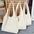 Eco Friendly Cotton Canvas Tote Bag with Long Handles | https://www.bestnamebadges.com