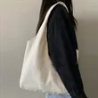 Eco Friendly Cotton Canvas Tote Bag with Long Handles | https://www.bestnamebadges.com
