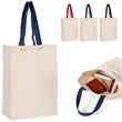 Cotton Tote Bag with Contrast Handles | https://www.bestnamebadges.com