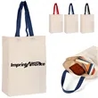 Cotton Tote Bag with Contrast Handles | https://www.bestnamebadges.com