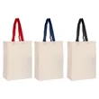 Cotton Tote Bag with Contrast Handles | https://www.bestnamebadges.com