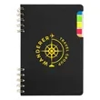 Praxis Recycled Spiral Notebook with Sticky Flags | https://www.bestnamebadges.com