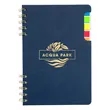 Praxis Recycled Spiral Notebook with Sticky Flags | https://www.bestnamebadges.com