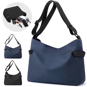 10L Lightweight Nylon Shoulder Bag with Adjustable Strap