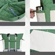 Two Tone Nylon Multi Pocket Tote Bag with Detachable Pouch | https://www.bestnamebadges.com