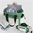 Two Tone Nylon Multi Pocket Tote Bag with Detachable Pouch | https://www.bestnamebadges.com