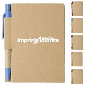 Recycled Kraft Paper Notebook with Pen for Promotions