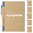 Recycled Kraft Paper Notebook with Pen for Promotions | https://www.bestnamebadges.com