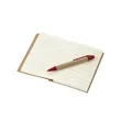 Recycled Kraft Paper Notebook with Pen for Promotions | https://www.bestnamebadges.com