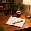 Recycled Kraft Paper Notebook with Pen for Promotions | https://www.bestnamebadges.com