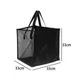 Foldable Square Mesh Laundry Hamper with Reinforced Handles | https://www.bestnamebadges.com