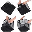 Foldable Square Mesh Laundry Hamper with Reinforced Handles | https://www.bestnamebadges.com