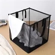 Foldable Square Mesh Laundry Hamper with Reinforced Handles | https://www.bestnamebadges.com