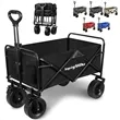 Folding Utility Wagon Cart With 8 Inch Standard Wheels | https://www.bestnamebadges.com