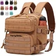 Compact 9L Mini Tactical Backpack MOLLE Daypack Rucksack | https://www.bestnamebadges.com
