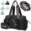 Premium Water-Resistant PU Leather Gym Tote & Pouch Set | https://www.bestnamebadges.com