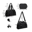 Premium Water-Resistant PU Leather Gym Tote & Pouch Set | https://www.bestnamebadges.com