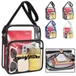 Stadium Approved Clear PVC Crossbody Messenger Tote | https://www.bestnamebadges.com