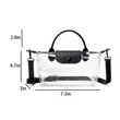 Stadium Approved Fashionable Clear PVC Crossbody Handbag | https://www.bestnamebadges.com
