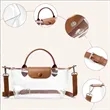 Stadium Approved Fashionable Clear PVC Crossbody Handbag | https://www.bestnamebadges.com