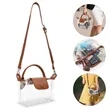 Stadium Approved Fashionable Clear PVC Crossbody Handbag | https://www.bestnamebadges.com