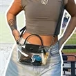 Stadium Approved Fashionable Clear PVC Crossbody Handbag | https://www.bestnamebadges.com