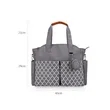 Large Capacity Patterned Diaper Tote Bag With Pacifier Pouch | https://www.bestnamebadges.com