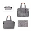 Large Capacity Patterned Diaper Tote Bag With Pacifier Pouch | https://www.bestnamebadges.com