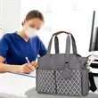 Large Capacity Patterned Diaper Tote Bag With Pacifier Pouch | https://www.bestnamebadges.com