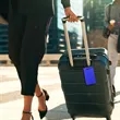 Anodized Aluminum Laser Engravable Luggage Tag & Keychain | https://www.bestnamebadges.com