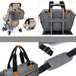 Large Capacity Travel Diaper Tote Bag With Changing Pad | https://www.bestnamebadges.com