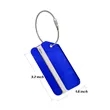 Aluminum Alloy Metal Luggage Tag With Steel Cable Loop | https://www.bestnamebadges.com