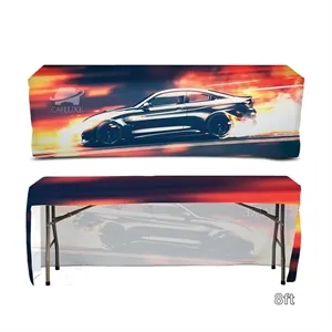 DisplaySplash 8' Fitted Open Back Table Cover
