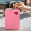 Premium Red Kraft Paper Gift Bag With Twisted Handles | https://www.bestnamebadges.com