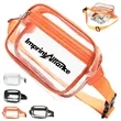 Stadium Approved Clear PVC Security Waist Bag Fanny Pack | https://www.bestnamebadges.com