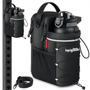 Magnetic Gym Water Bottle Holder Phone Storage Pouch
