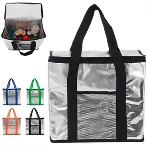 20L Aluminum Foil Insulated Cooler Bag with Handle