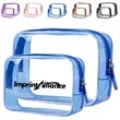 Clear PVC Waterproof Travel Cosmetic Toiletry Bag Set | https://www.bestnamebadges.com