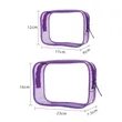 Clear PVC Waterproof Travel Cosmetic Toiletry Bag Set | https://www.bestnamebadges.com