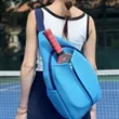 Blue Pickleball Paddle Bag with Large Capacity Design | https://www.bestnamebadges.com