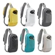 Lightweight Crossbody Sling Backpack with USB Port | https://www.bestnamebadges.com