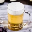 22 oz. Large Glass Beer Mug with Custom Logo | https://www.bestnamebadges.com