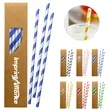 Eco-Friendly Paper Drinking Straw Set with Custom Box | https://www.bestnamebadges.com