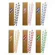 Eco-Friendly Paper Drinking Straw Set with Custom Box | https://www.bestnamebadges.com