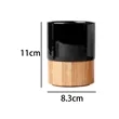 10 oz. Ceramic Mug with Natural Bamboo Base | https://www.bestnamebadges.com
