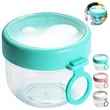 20 oz. Portable Food Container with Spoon Lid and Handle | https://www.bestnamebadges.com
