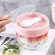 20 oz. Portable Food Container with Spoon Lid and Handle | https://www.bestnamebadges.com