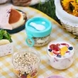 20 oz. Portable Food Container with Spoon Lid and Handle | https://www.bestnamebadges.com