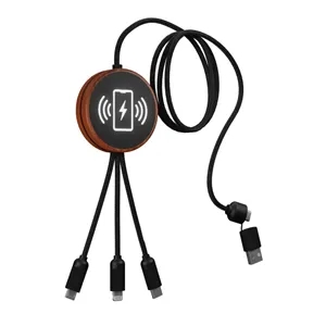 SCX Innovative Design™ 5-in-1 Bamboo 5W Wireless Charging...